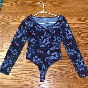 Pink/Victoria secret flower body suit